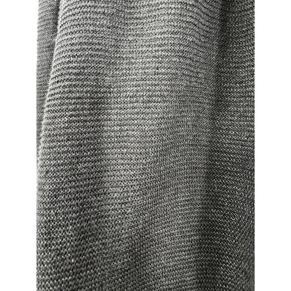 Eileen Fisher Organic Linen Knit Graphite Hooded Wrap Cardigan XXS NWT - Picture 5 of 10
